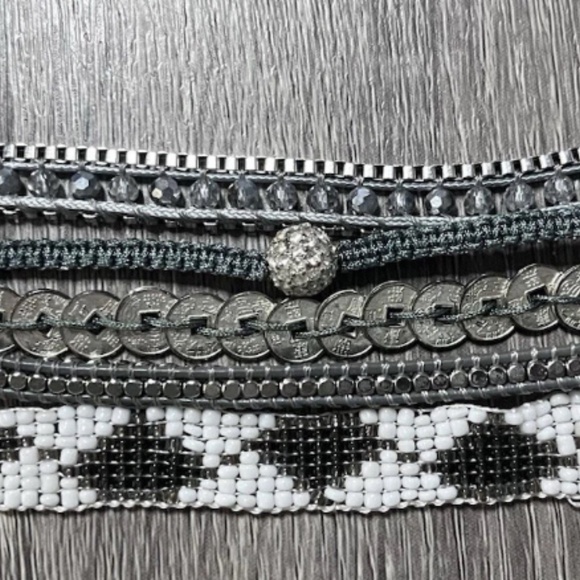 Victoria Emerson Atticus Multi Layered Bracelet Magnetic Cuff Boho Classic - Picture 3 of 8